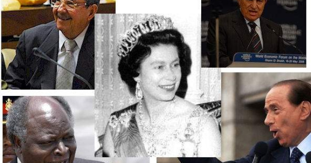  Top  Cei mai longevivi 5 lideri ai lumii