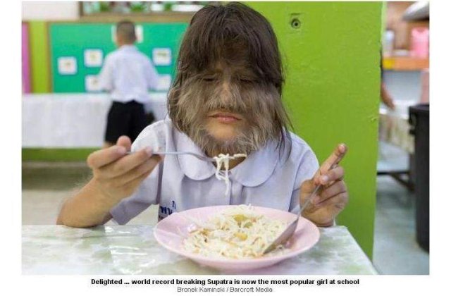 Cea mai paroasa fetita din lume