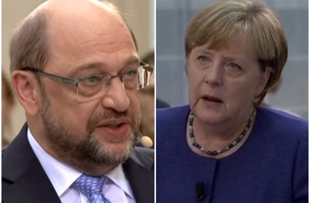 Merkel il infrange pe Schulz in singura dezbatere televizata dinaintea alegerilor legislative