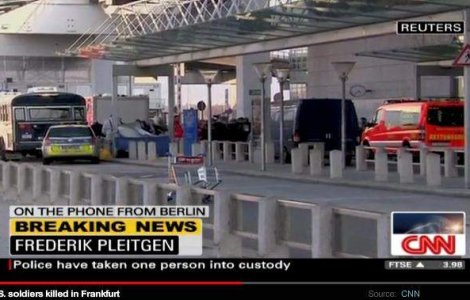  Video : Doi piloti americani ucisi pe aeroportul din Frankfurt