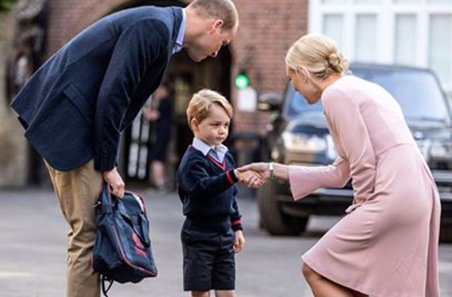 [VIDEO] Printul George a inceput scoala. Cine l-a insotit