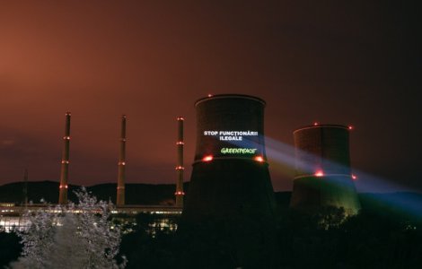 Raport Greenpeace Romania: 15 dintre cele 28 de termocentrale pe carbune functioneaza in afara legii