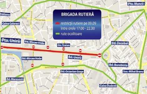 Restrictii de trafic in Capitala, in aceasta seara, pentru evenimentul The Color Run Night