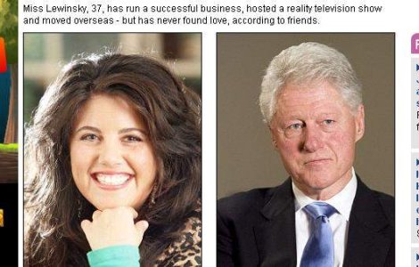Monica Lewinsky inca il iubeste pe Bill Clinton