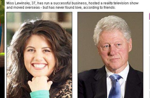 Monica Lewinsky inca il iubeste pe Bill Clinton