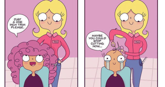  Top  10 ilustratii pe care doar fetele cu parul cret le vor intelege