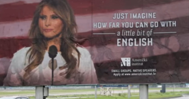 "Imaginati-va cat de departe puteti ajunge cu un pic de engleza!" Melania Trump cere blocarea campaniei