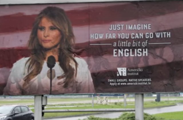 "Imaginati-va cat de departe puteti ajunge cu un pic de engleza!" Melania Trump cere blocarea campaniei