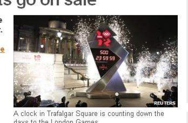 Biletele la Olimpiada din 2012 din Londra au fost puse la vanzare