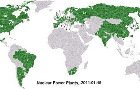  Top  Puterile nucleare ale lumii: Harta celor 442 de reactoare de pe Glob