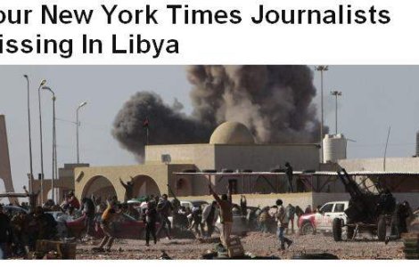 Patru jurnalisti New York Times, disparuti in Libia