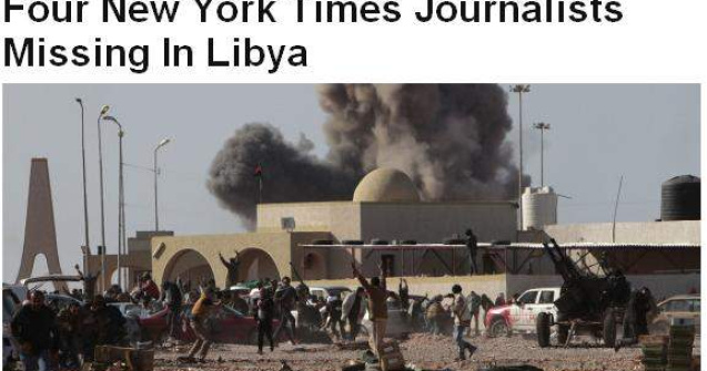 Patru jurnalisti New York Times, disparuti in Libia