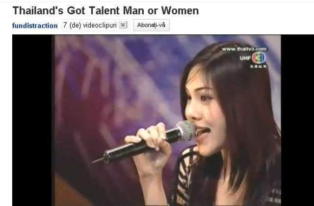 [VIDEO] Un transexual lasa masca juriul de la "Thailand's Got Talent"