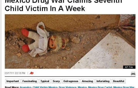 Mexic: Razboiul Drogurilor a omorat 7 copii intr-o saptamana