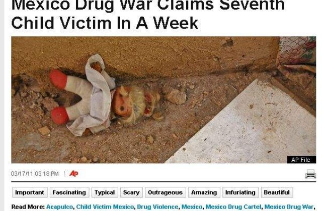 Mexic: Razboiul Drogurilor a omorat 7 copii intr-o saptamana