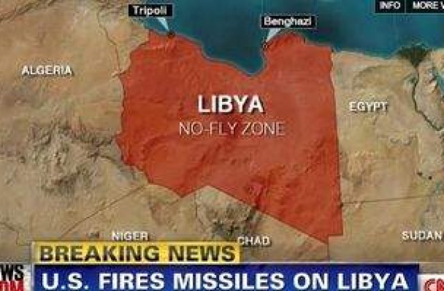 Razboi in Libia: SUA si Marea Britanie au lansat un prim val de rachete