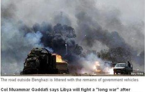 Gaddafi riposteaza: Fortele libiene bombardeaza Misrata