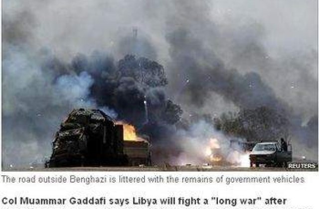 Gaddafi riposteaza: Fortele libiene bombardeaza Misrata