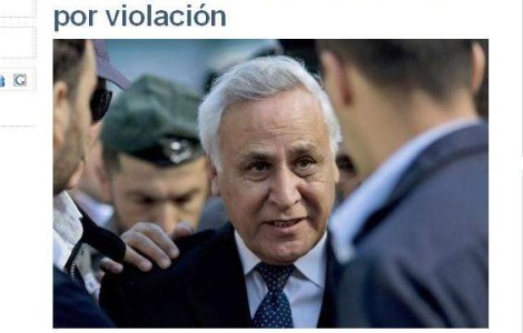 Fostul presedinte israelian, inchis pentru viol