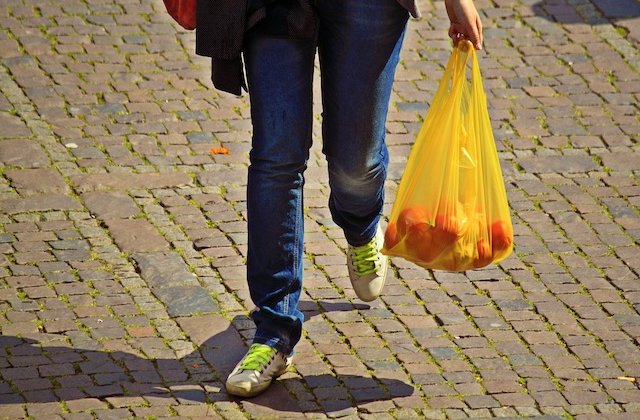 Guvernul interzice introducerea pe piata si comercializarea pungilor din plastic subtire cu maner