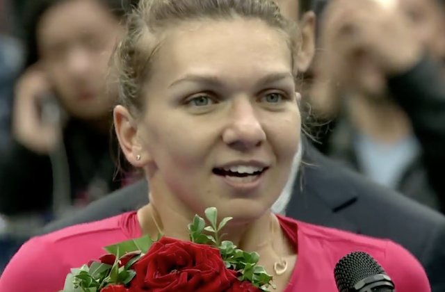 Halep: Este ziua mea speciala, este pentru prima data cand plang pe teren - VIDEO