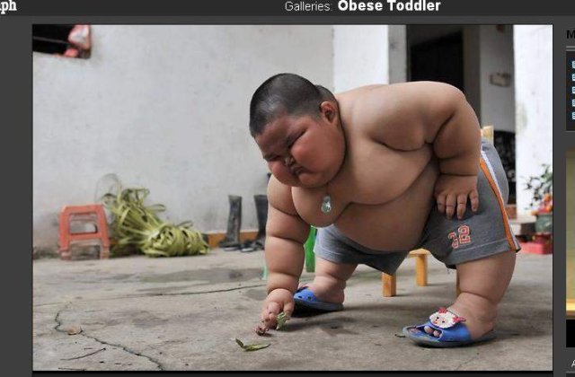 Socant: Obez la 3 ani!