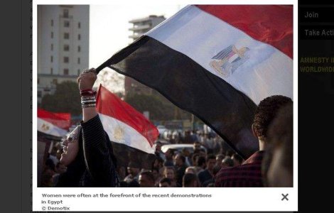 Amnesty: Manifestante din Egipt, supuse la "teste de virginitate"
