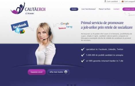 CautaEroi.ro si iti cauti job prin retele sociale!