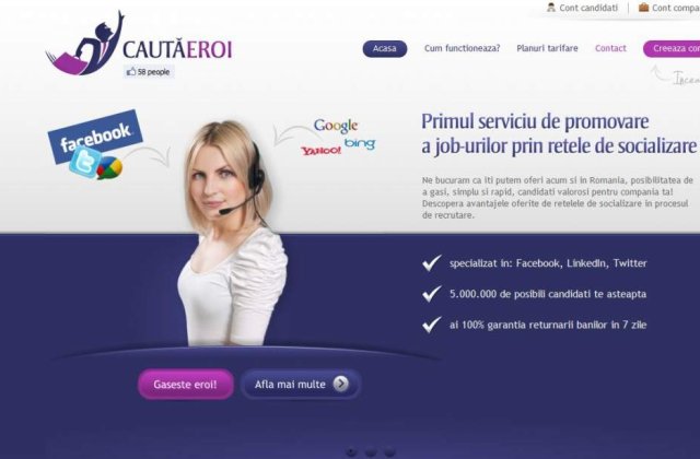CautaEroi.ro si iti cauti job prin retele sociale!