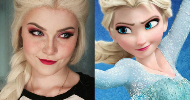 O adevarata arta! O tanara de 18 ani se poate transforma in orice personaj cu ajutorul machiajului