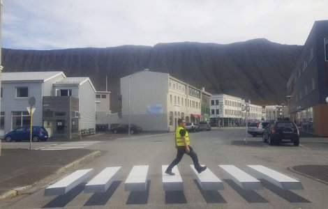 Islandezii au treceri de pietoni 3D. Cum arata si ce rol au