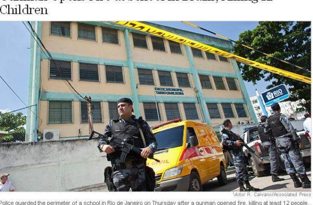 [VIDEO] Brazilia: Mesaj religios in spatele atacului sangeros dintr-o scoala