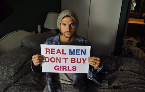  Video  Ashton Kutcher: "Barbatii adevarati nu cumpara fetite"