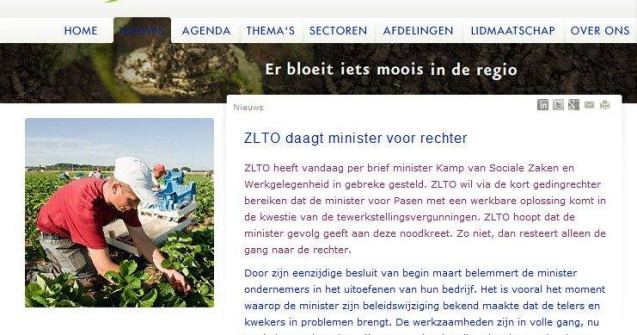 Fermierii olandezi vor permise de munca pentru romani