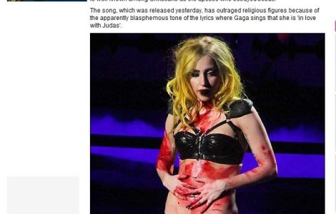  Video  Lady Gaga, in apropierea Pastelui: "Sunt indragostita de Iuda!"