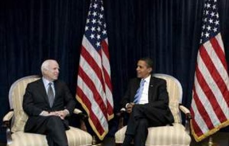 VIDEO: Obama si McCain, fata in fata pentru prima oara dupa alegeri