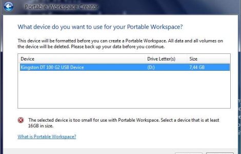 Windows 8, rulat de pe un stick USB
