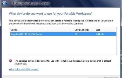 Windows 8, rulat de pe un stick USB
