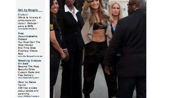 J LO: Abdomen de invidiat la 41 de ani