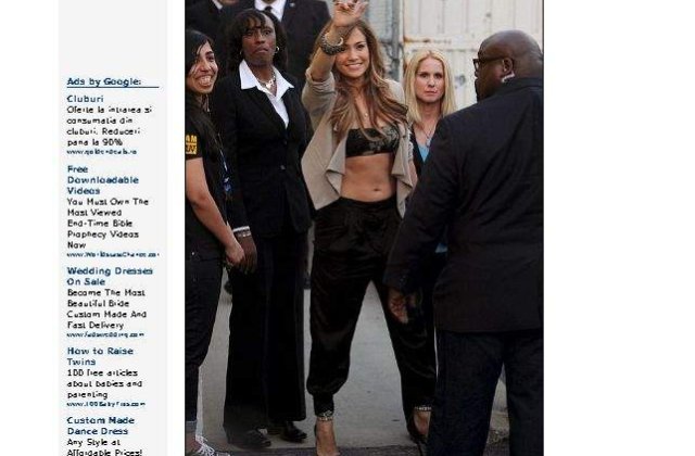 J LO: Abdomen de invidiat la 41 de ani