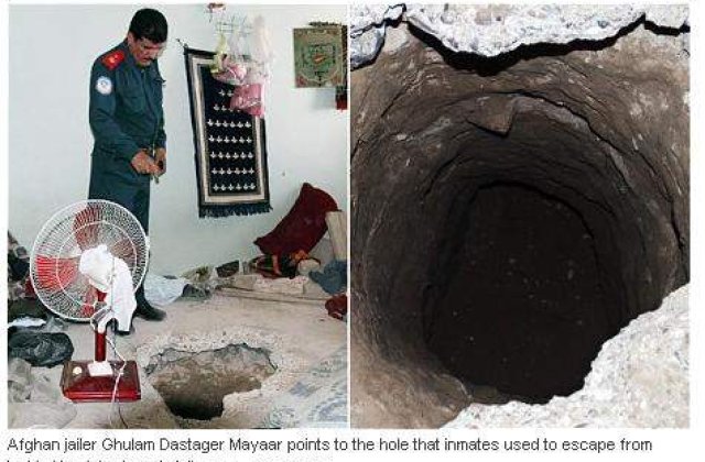 Evadare periculoasa intr-o inchisoare din Kandahar