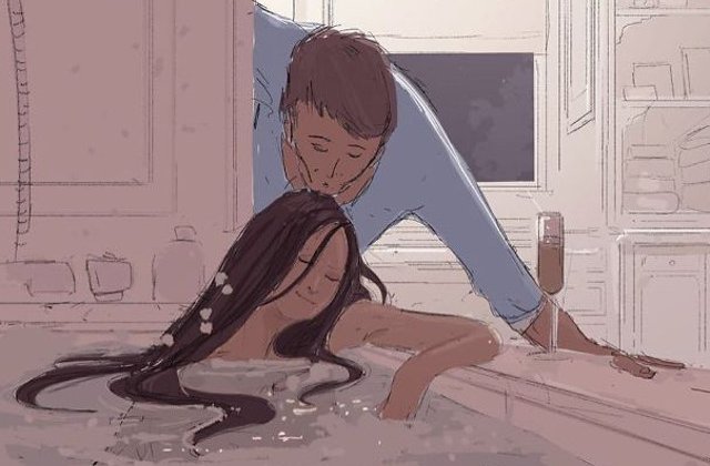 Fericirea sta in lucruri simple. 10 ilustratii care redau bucuriile mici din viata de cuplu
