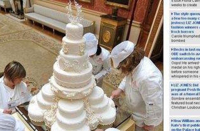 Nunta Regala: Cum a aratat tortul miresei?
