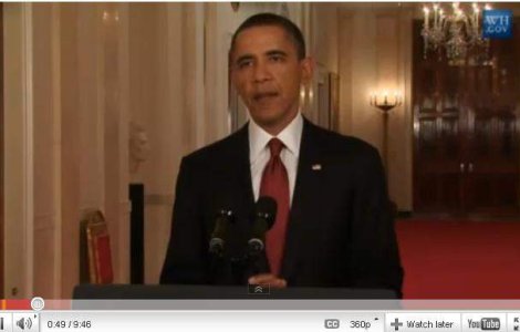  Video  Discursul lui Obama despre moartea lui Ben Laden