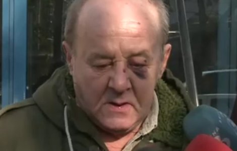 Batranul de 71 de ani, lovit in Piata Victoriei, a fost audiat de politisti