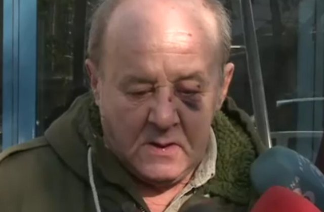 Batranul de 71 de ani, lovit in Piata Victoriei, a fost audiat de politisti