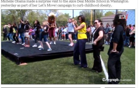  Video  Michelle Obama danseaza pe Beyonce