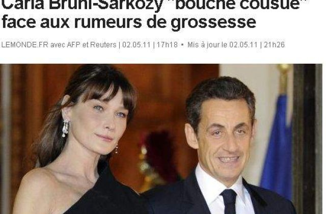 [VIDEO] Carla Bruni, insarcinata cu gemeni