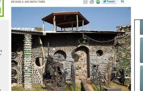  Video  Casa facuta din 6 milioane de sticle de bere