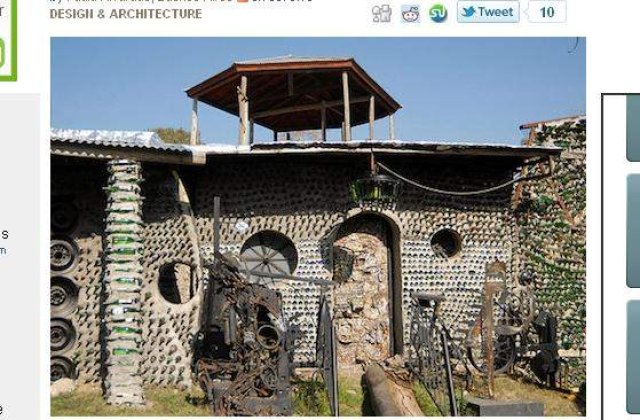 [VIDEO] Casa facuta din 6 milioane de sticle de bere